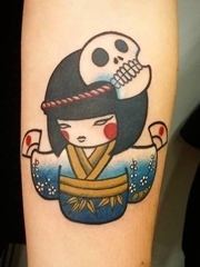 超卡哇伊的日本动漫纹身图案来自于美女纹身师金姆爱