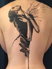 多款黑色现代纹身艺术技法素描纹身图案