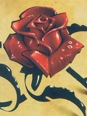 3D红色玫瑰花素材刺青图案