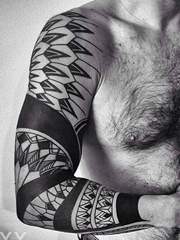 几款霸气的男性花臂纹身图案