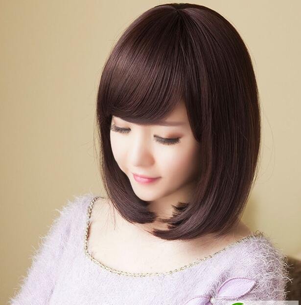 点击大图看下一张：显瘦中长梨花头 经典气质中长发