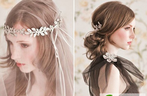 点击大图看下一张：经典时尚新娘发型 新娘发型图片大全