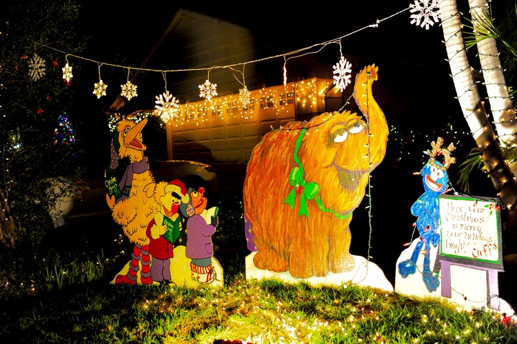 点击大图看下一张:圣地亚哥民居火树银花迎圣诞