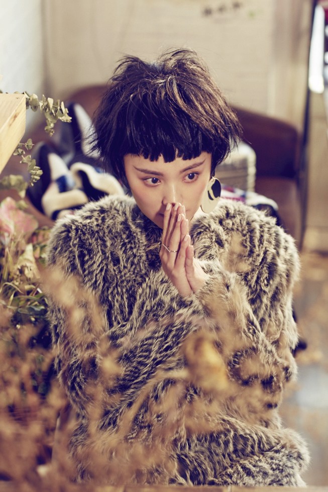 点击大图看下一张:毛林林个性演绎秋冬皮草