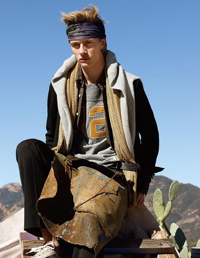 点击大图看下一张:Lucky Blue Smith男装大片