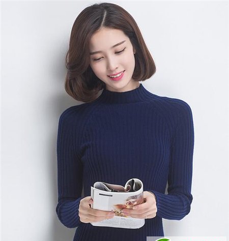 点击大图看下一张：摩卡短波波时尚短发