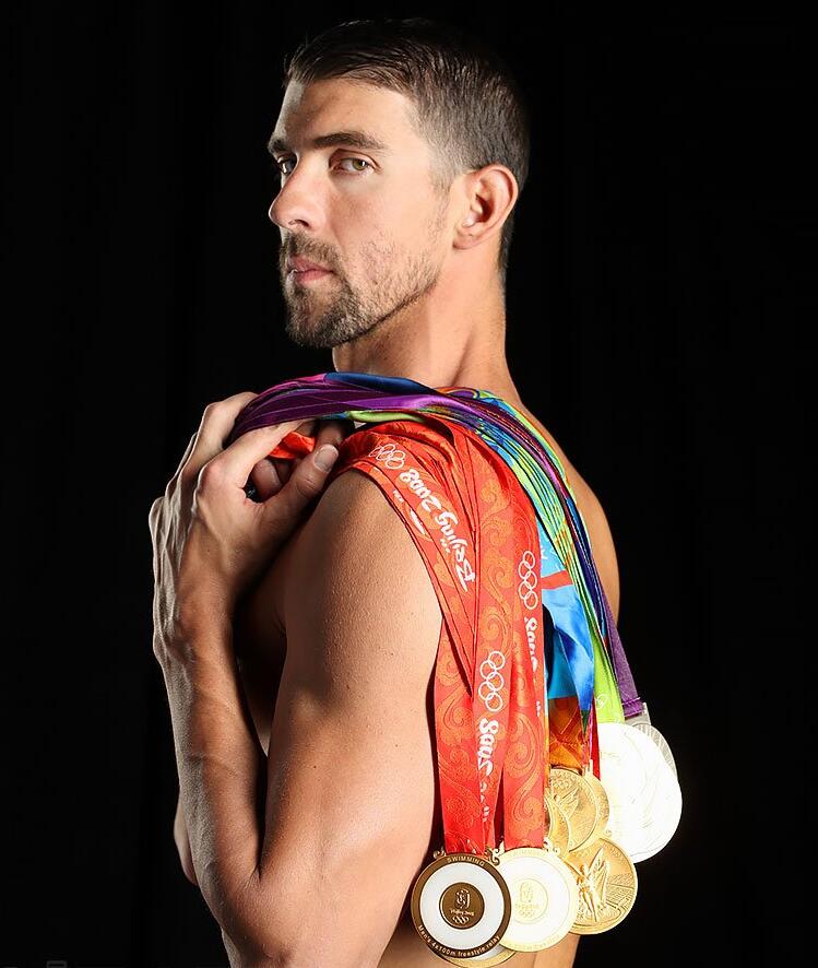 点击大图看下一张：菲尔普斯杂志封面