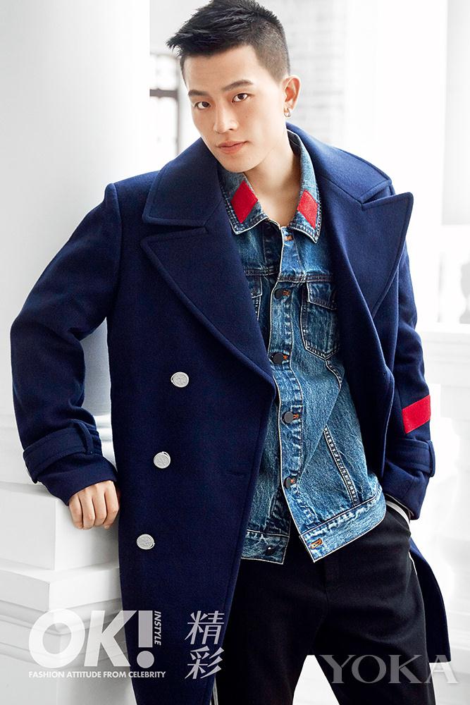 点击大图看下一张：欧豪最新杂志封面大片 随性慵懒透满分帅气