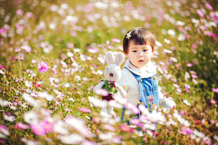 点击大图看下一张：花海中的女汉纸