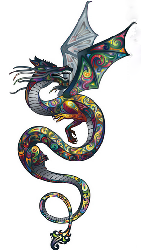 点击大图看下一张：25款用色彩拼出来的动物图腾素材