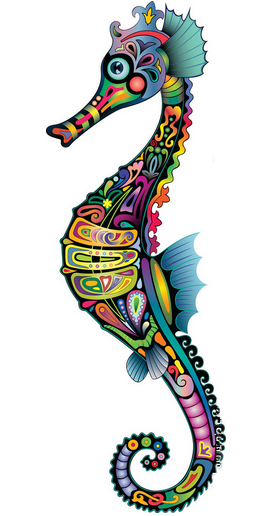 点击大图看下一张:25款用色彩拼出来的动物图腾素材