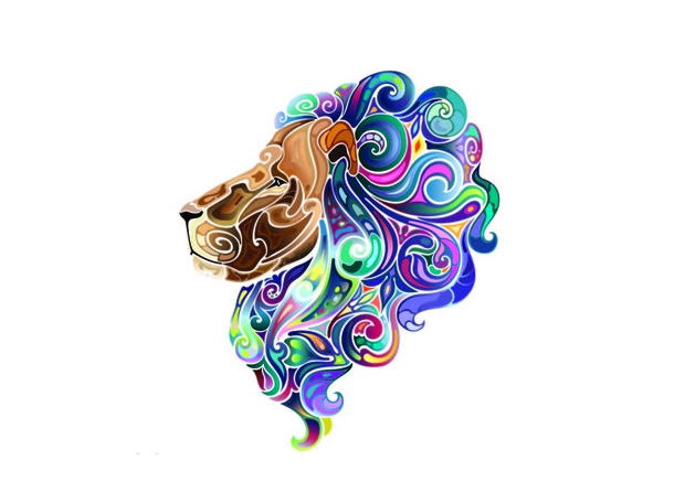 点击大图看下一张：25款用色彩拼出来的动物图腾素材