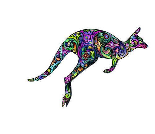 点击大图看下一张:25款用色彩拼出来的动物图腾素材