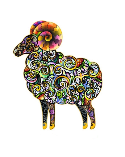 点击大图看下一张：25款用色彩拼出来的动物图腾素材