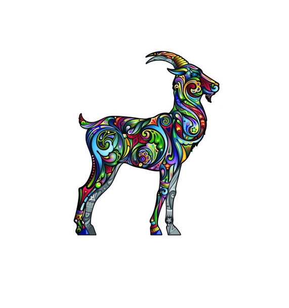 点击大图看下一张:25款用色彩拼出来的动物图腾素材