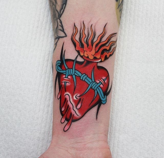 点击大图看下一张：超完美的传统纹身图案来自于纹身师摩西