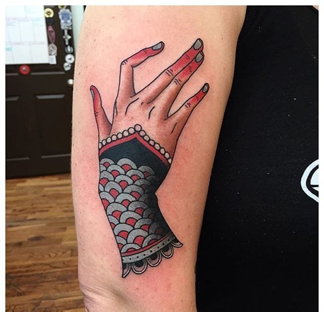 点击大图看下一张:多款关于手部手指主题纹身图案欣赏来自埃夫里