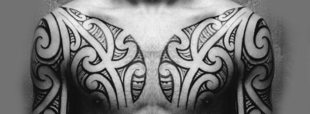 点击大图看下一张:30+款男性帅气的黑色部落图腾纹身图案