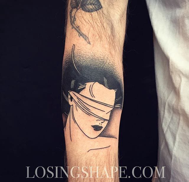 点击大图看下一张：经典的中国传统纹身图案