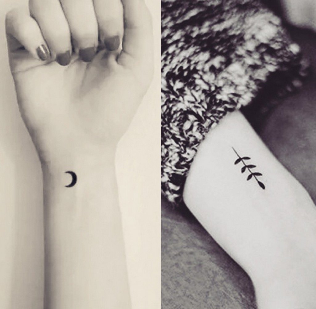 点击大图看下一张：女孩喜欢的清新可爱的小图腾纹身图案