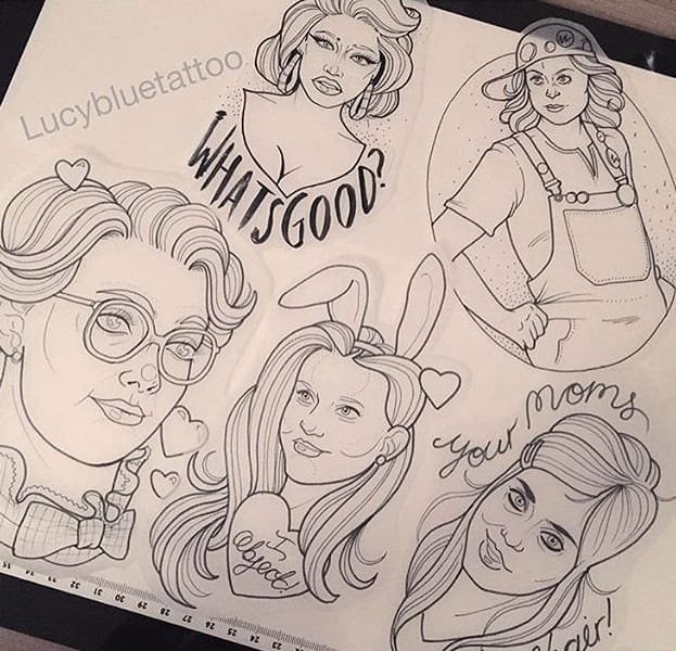 点击大图看下一张：2017最炫彩色时尚花臂纹身图案