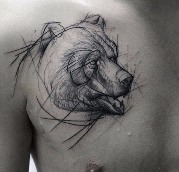 点击大图看下一张:15款黑色的简易纹身素描纹身图案