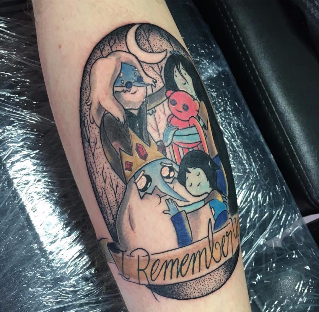 点击大图看下一张:16款彩色新星动漫人物的纹身卡通纹身小图案