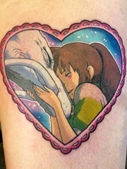 女性手臂卡通彩色纹身动漫纹身图案来自卡莉克罗尔
