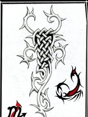 比较适合天蝎座的蝎子纹身手稿图