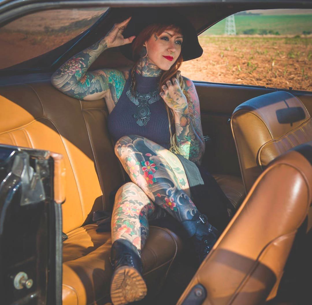 点击大图看下一张:15款新传统花臂纹身动物和人物肖像纹身图案