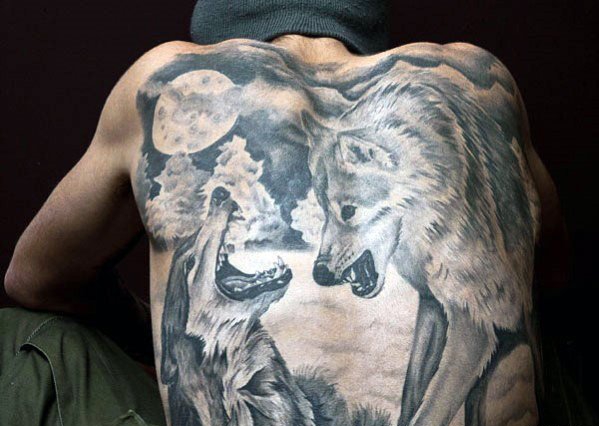 点击大图看下一张:24款男性霸气的满背大面积纹身图案欣赏