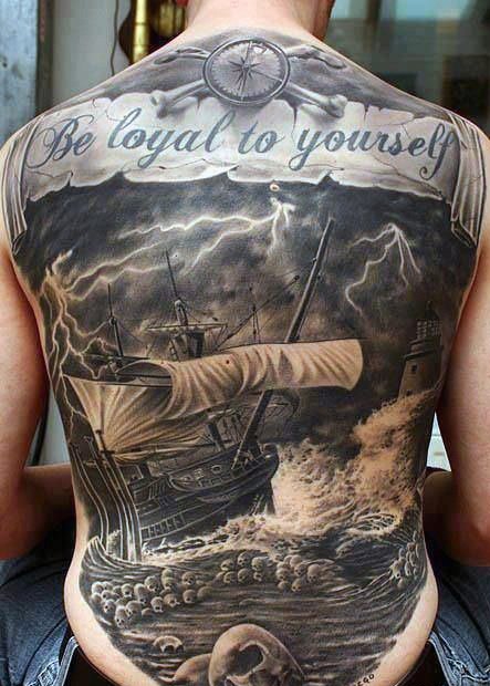 点击大图看下一张:24款男性霸气的满背大面积纹身图案欣赏