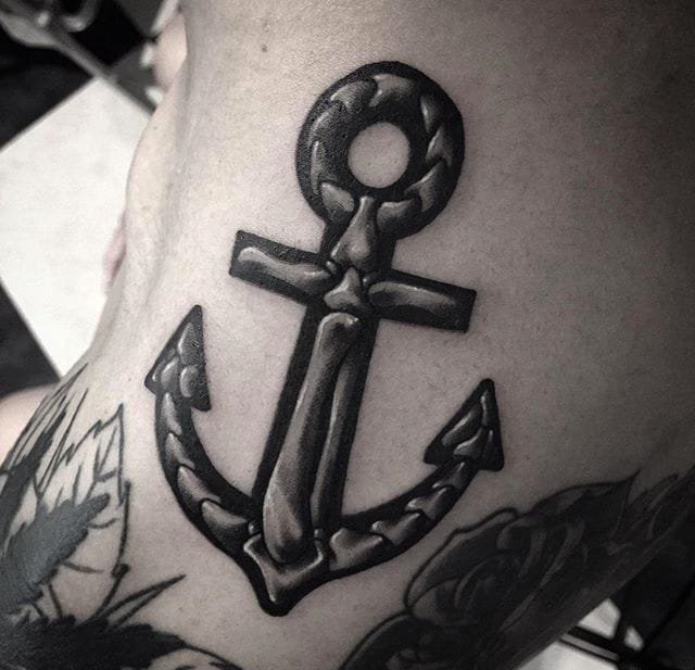 点击大图看下一张:黑色的x射线纹身骨头和骷髅头纹身图案