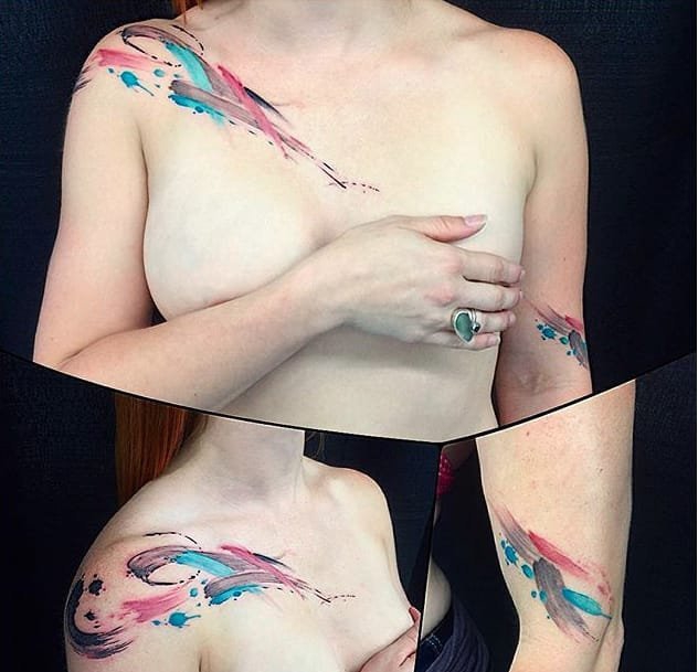 点击大图看下一张：15个令人兴奋的抽象的纹身图案
