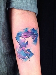 原宿星空纹身小宇宙纹身和小星球纹身几何纹身图案