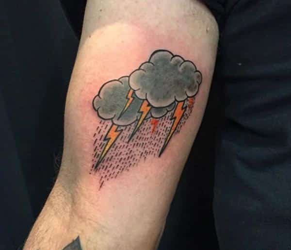 点击大图看下一张:适合女生的云朵系列纹身图案