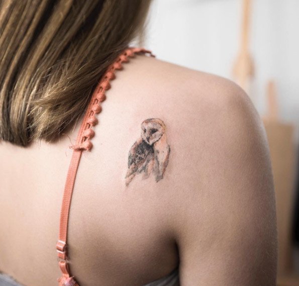 点击大图看下一张:女孩子喜爱的文艺风纹身图案