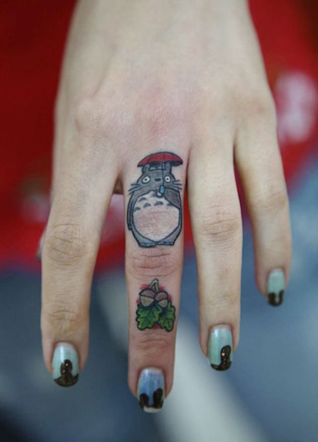 点击大图看下一张:满是童年记忆的宫崎骏动漫人物纹身图案