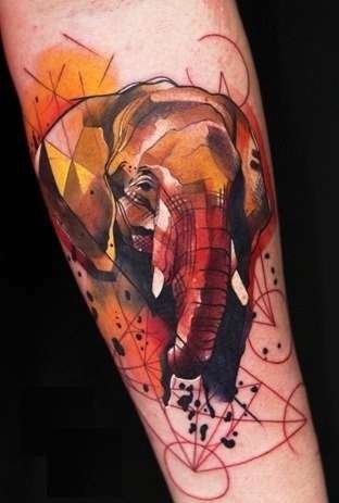 点击大图看下一张:男女都喜爱的可爱小动物纹身图案