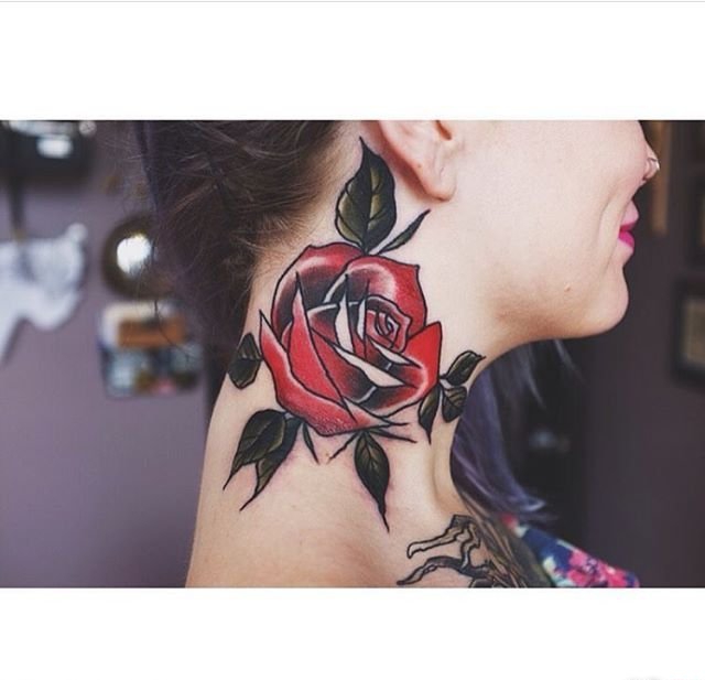 点击大图看下一张：一组男女都喜爱的点刺纹身超个性纹身图案