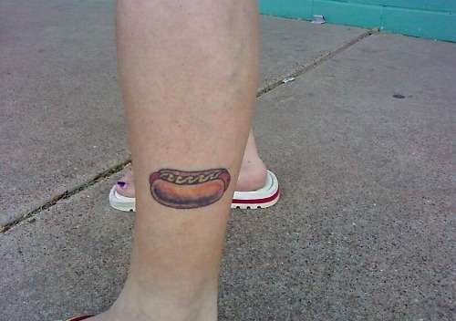 点击大图看下一张:一组简单写实的美味食物纹身图案