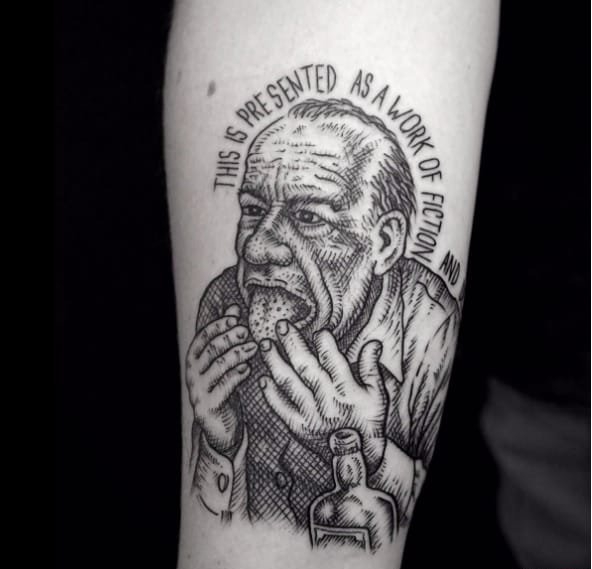 点击大图看下一张:简单个性的黑白灰风格多元化点刺纹身图案