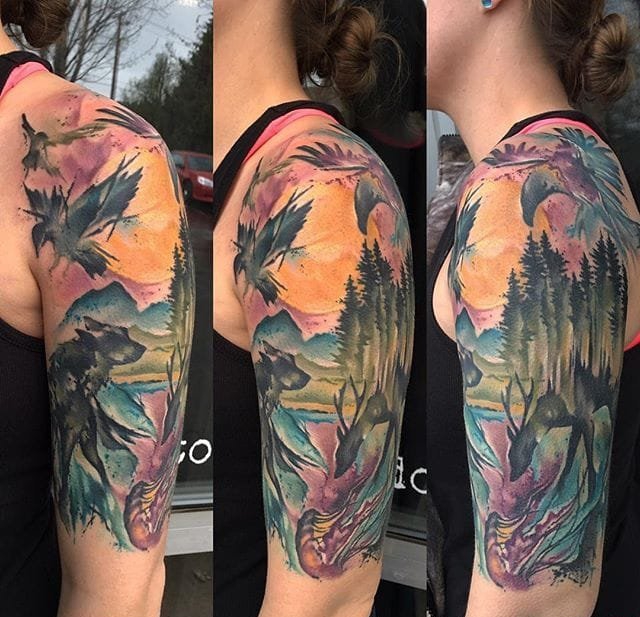 点击大图看下一张:令人印象深刻的多功能性创意纹身图案