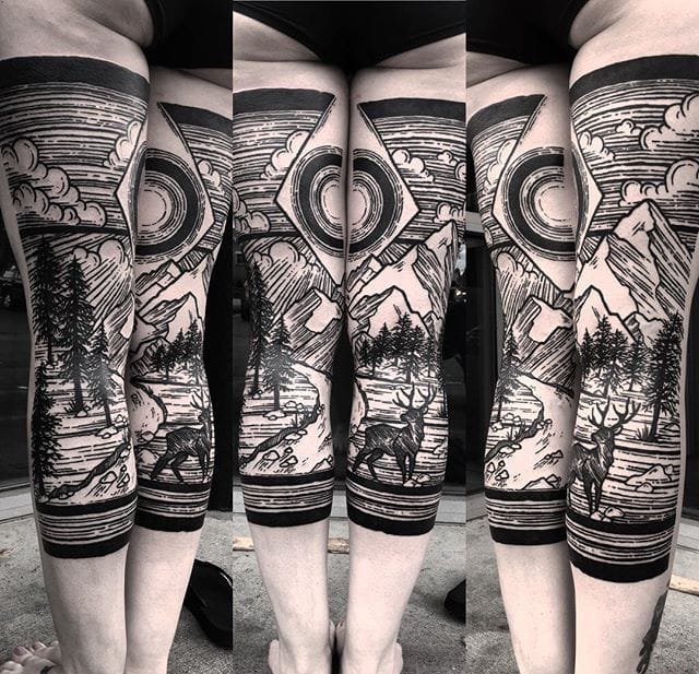 点击大图看下一张：令人印象深刻的多功能性创意纹身图案