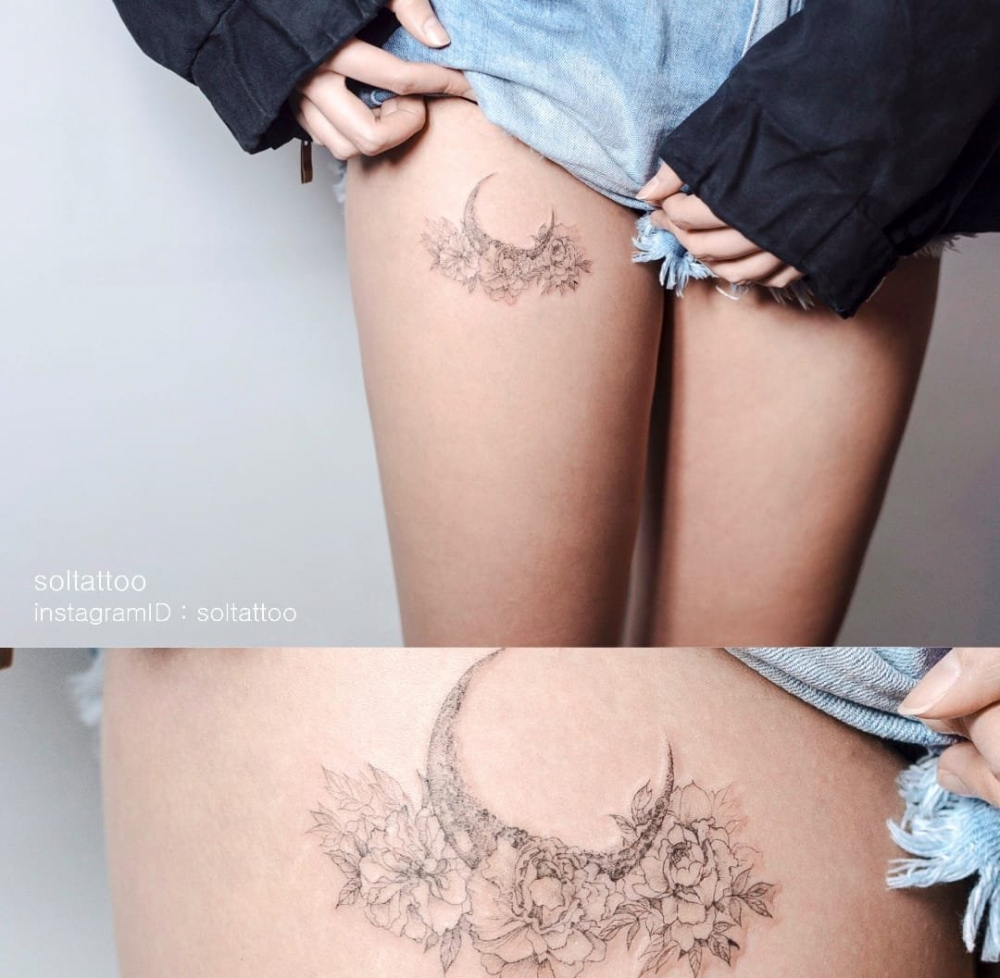 点击大图看下一张：10款让女生心动的小巧可爱纹身图案