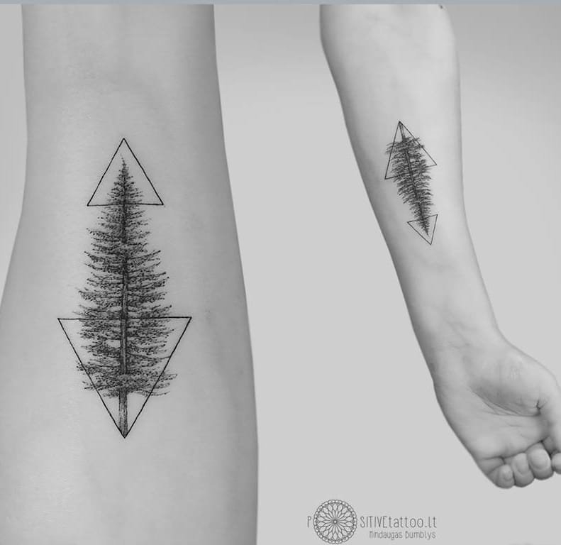 点击大图看下一张:一组黑白灰风格关于植物和动物的个性纹身图案