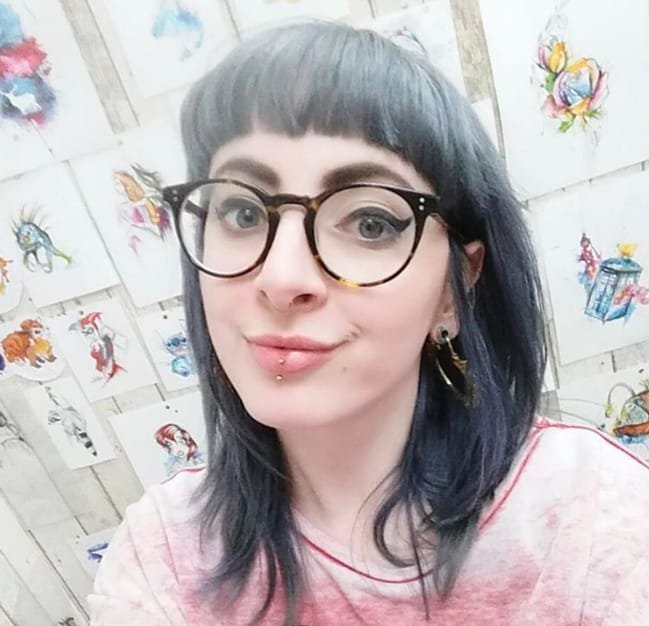 点击大图看下一张：一组女生喜爱的彩绘纹身技巧精致纹身图案