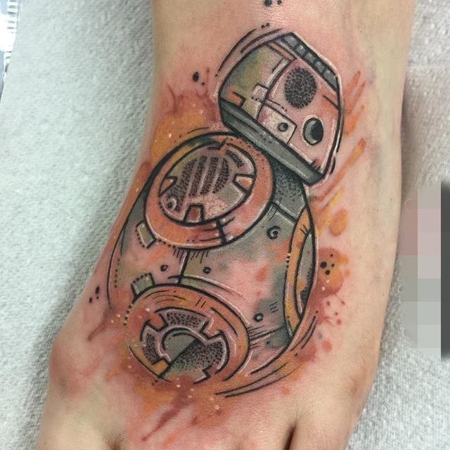 点击大图看下一张:15款彩绘纹身技巧简单个性线条纹身图案大全