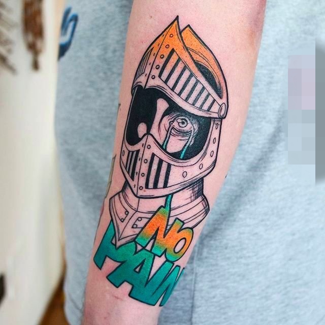 点击大图看下一张:一组彩绘纹身技巧彩色渐变人物肖像纹身图案大全