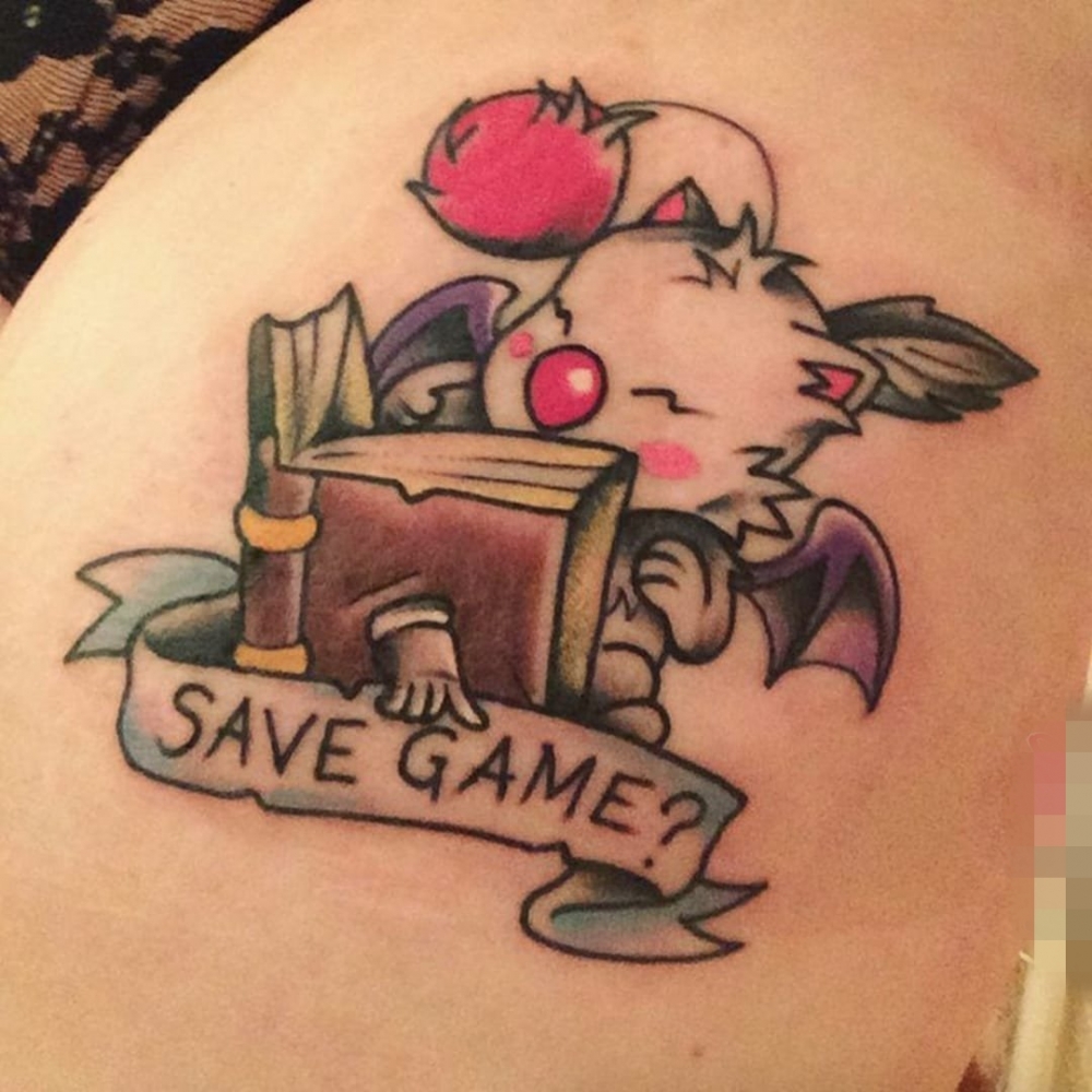 点击大图看下一张：11款抽象线条艺术彩绘技巧个性纹身图案